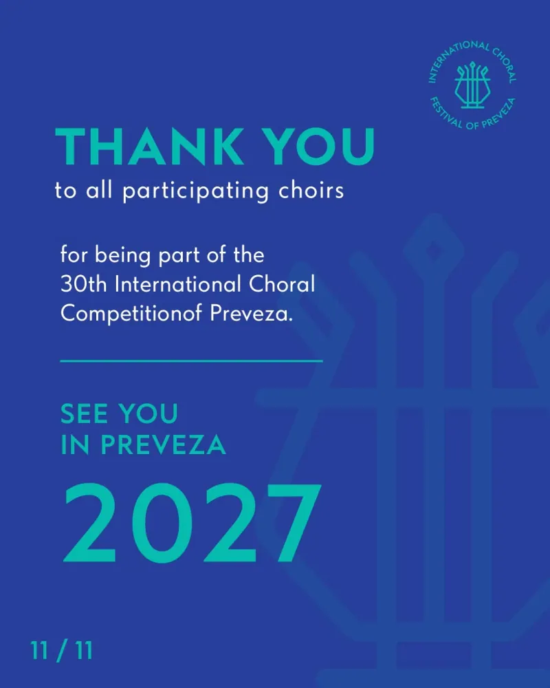 Thank you to all participating choirs — see you in Preveza in 2027